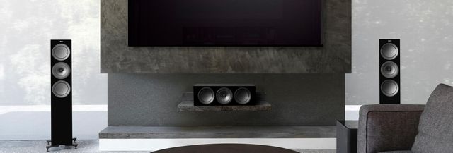 KEF R Series 6.5" Black Gloss Floor Standing Speaker 2