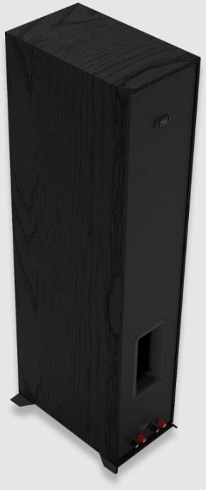Klipsch® Reference 6" Black Textured Wood Grain Vinyl Floor Standing Speaker