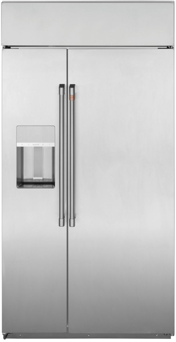 Café™ 42 in. 24.5 Cu. Ft. Stainless Steel Built In Counter Depth Side-by-Side Refrigerator-0