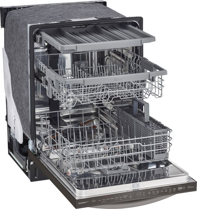 LG 24" PrintProof™ Black Stainless Steel Built In Dishwasher-3