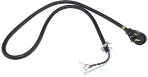 Whirlpool 6' 4-Wire 30 Amp Dryer Cord