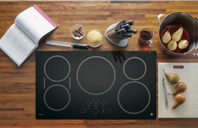 GE Profile™ Series 36" Black with Stainless Steel Induction Cooktop 7