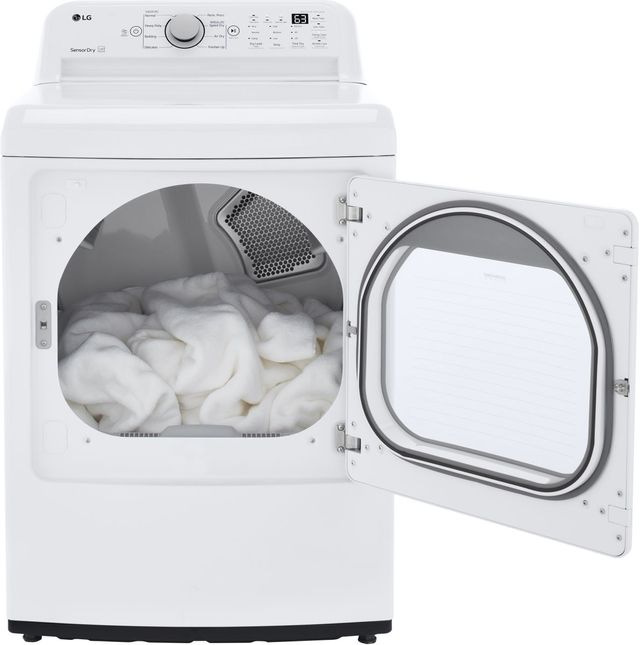 LG 7.3 Cu. Ft. White Front Load Electric Dryer 6