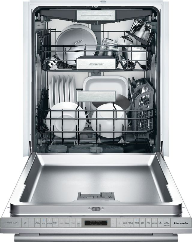 Thermador® Masterpiece® Sapphire® 24" Stainless Steel Built In Dishwasher-1