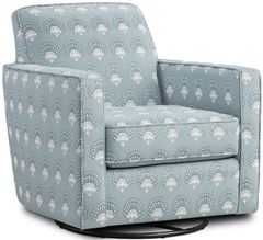 Fusion Furniture Invitation Mist Chantilly Mist Swivel Glider Chair