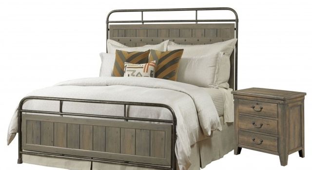 Kincaid® Mill House Anvil Brown Folsom Queen Metal Bed-1