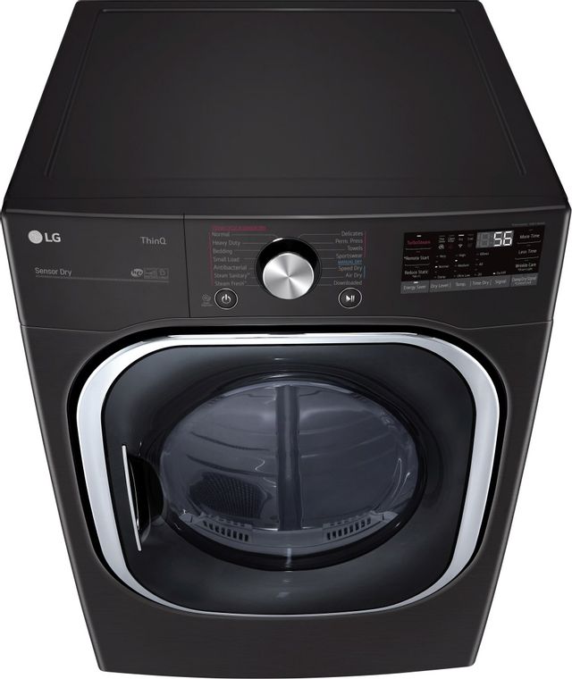 LG Black Steel Front Load Laundry Pair-2