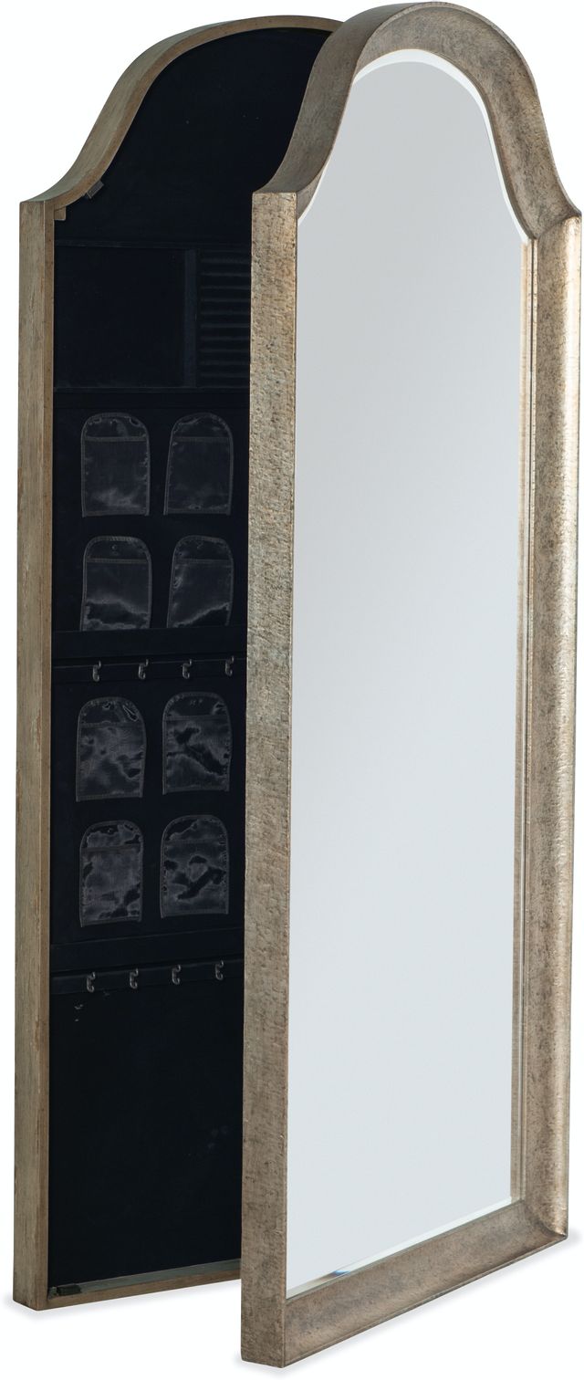 Hooker® Furniture Alfresco Paradiso Dark Taupe Floor Mirror with Jewelry Storage-1