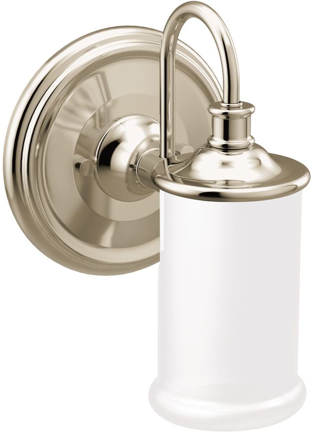 Moen® Belfield™ Polished Nickel One Globe Bath Light