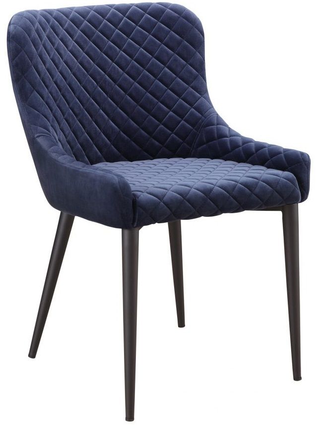 Moe's Home Collection Etta Dark Blue Dining Chair 2