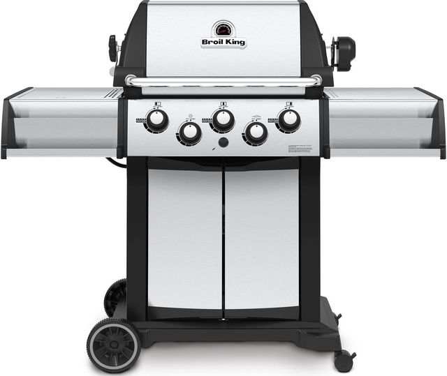 Broil King® Signet™ 390 Black with Stainless Steel Free Standing Grill 5