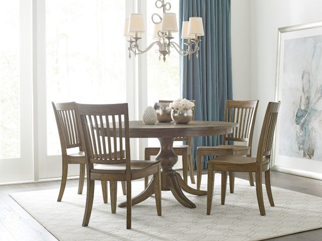 Kincaid Furniture The Nook Hewned Maple 54" Round Dining Table 1