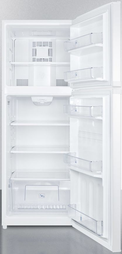 Summit® 12.9 Cu. Ft. White Counter Depth Top Freezer Refrigerator 2
