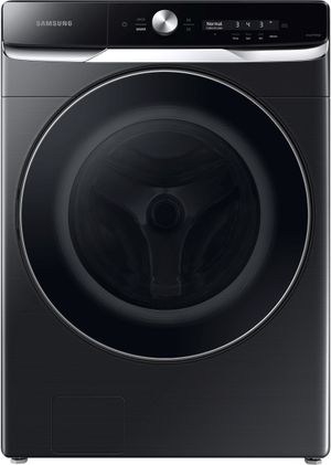 Open Box **Scratch and Dent** Samsung 5.0 Cu. Ft. Brushed Black Front Load Washer