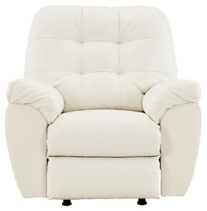 Signature Design by Ashley® Donlen White Recliner 3
