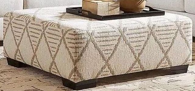 Albany Industries Pellegrino Ivory Cocktail Ottoman
