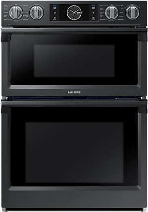 Samsung 30" Fingerprint Resistant Black Stainless Steel Microwave Combination Wall Oven