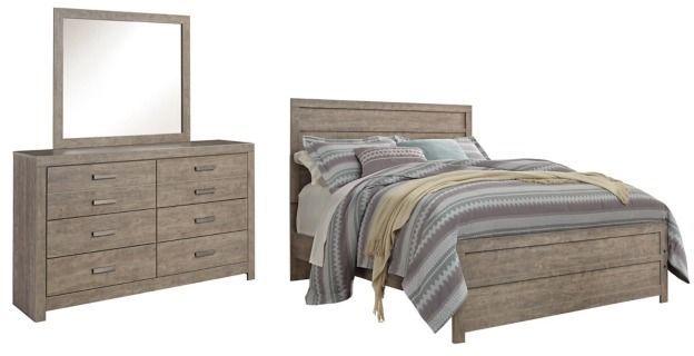 Signature Design by Ashley® Culverbach 3-Piece Gray Queen Panel Bed Set