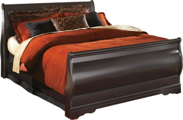 Signature Design by Ashley® Huey Vineyard 5-Piece Black Full Sleigh Bed Set 1