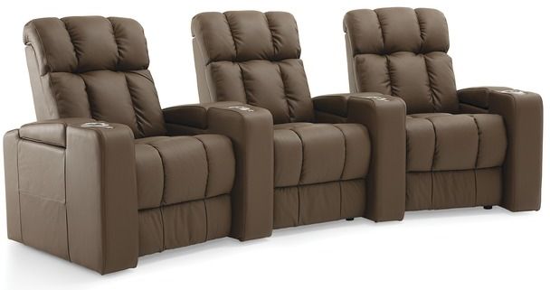 Palliser® Furniture Ovation 3-Piece Brown Theater Seating