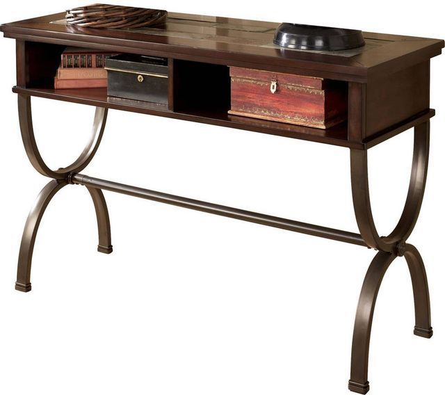 Signature Design by Ashley® Zander Medium Brown Console Sofa Table