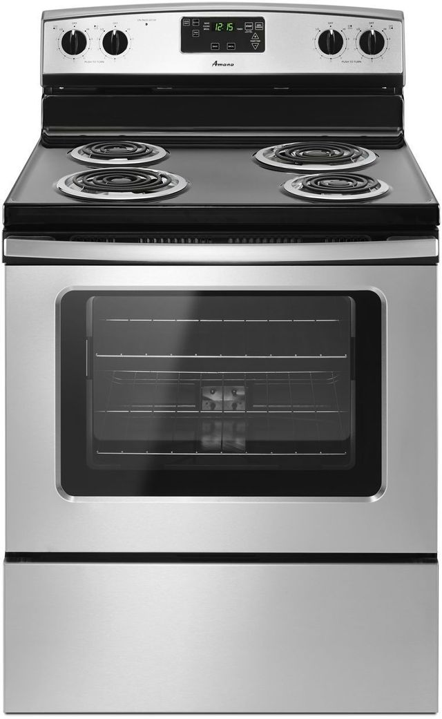Amana® 30" Free Standing Electric Range-Stainless Steel
