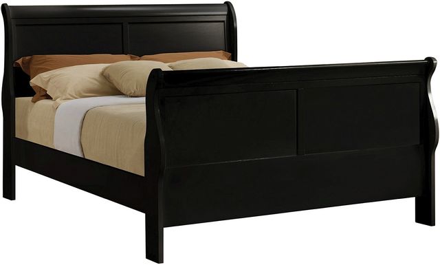 Coaster® Louis Philippe Black Queen Sleigh Bed-0