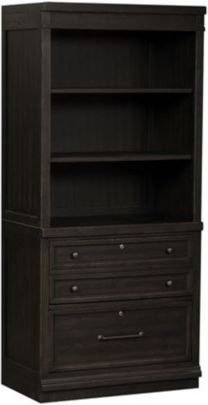 Liberty Harvest Home Black Hutch and Cabinet Set
