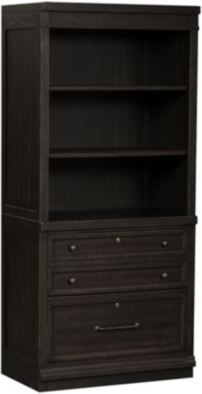 Liberty Harvest Home Black Hutch and Cabinet Set-0