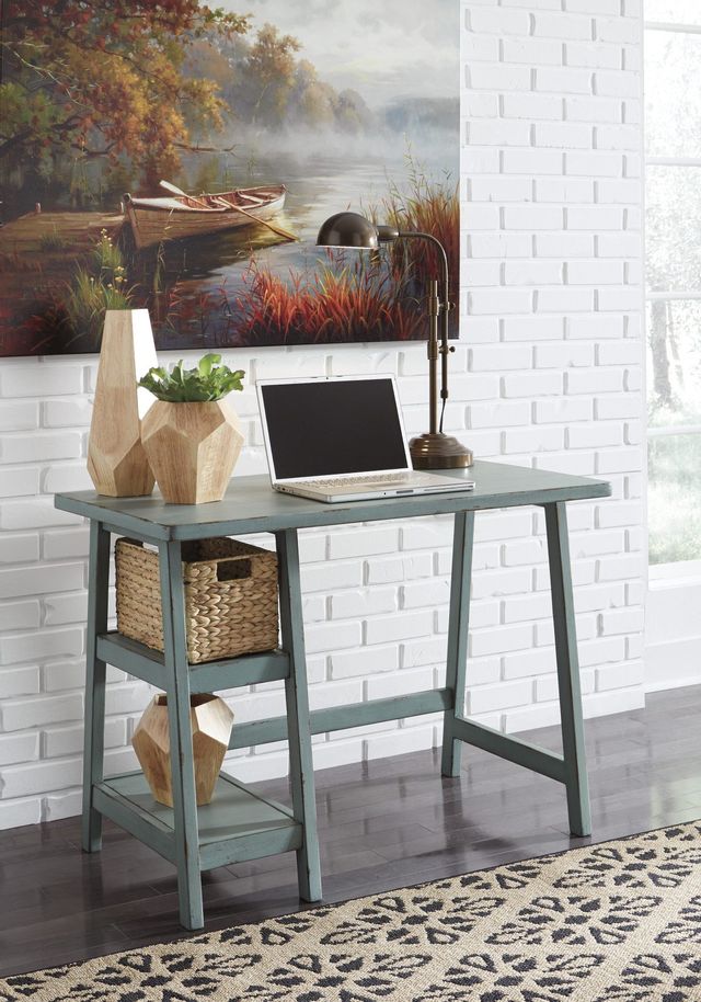Signature Design by Ashley® Mirimyn Teal 42" Home Office Desk 9