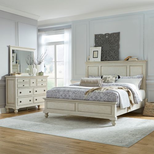 Liberty High Country 3-Piece Antique White Queen Panel Bedroom Set