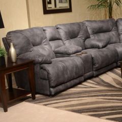 Catnapper® Voyager Power Lay Flat Reclining Console Loveseat
