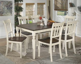 dining room set white