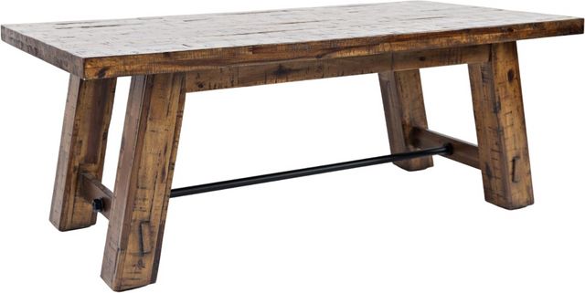 Jofran Inc. Cannon Valley Brown Trestle Cocktail Table