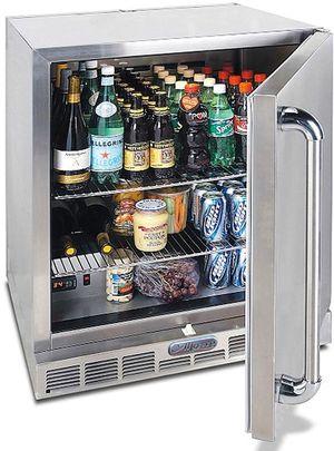 Alfresco™ 7.25 Cu. Ft. Single Door Refrigerator-Stainless Steel