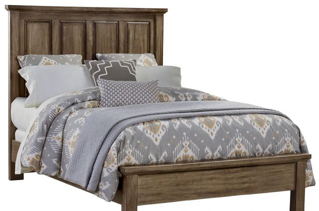 Artisan & Post by Vaughan-Bassett Maple Road Maple Syrup King Mansion Bed with Low Profile Footboard-0