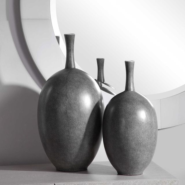Uttermost® by Jim Parsons Riordan 2-Piece Modern Vases-3