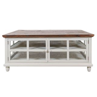 Rustic Imports Cottage Aged Grey Coffee Table