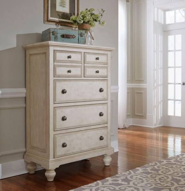 Liberty High Country Antique White Chest 6