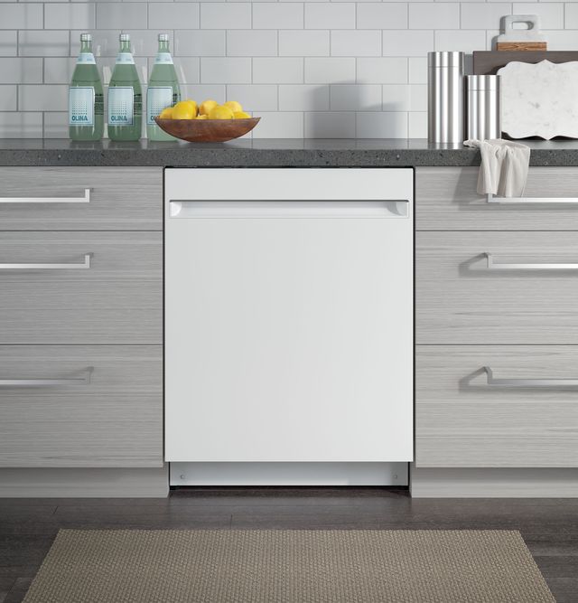 GE® 24" White on White Built-In Dishwasher 4