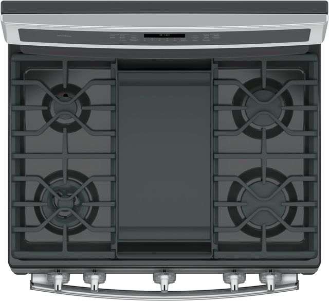 GE® Profile™ Series 30" Stainless Steel Dual Fuel Free Standing Convection Range 6