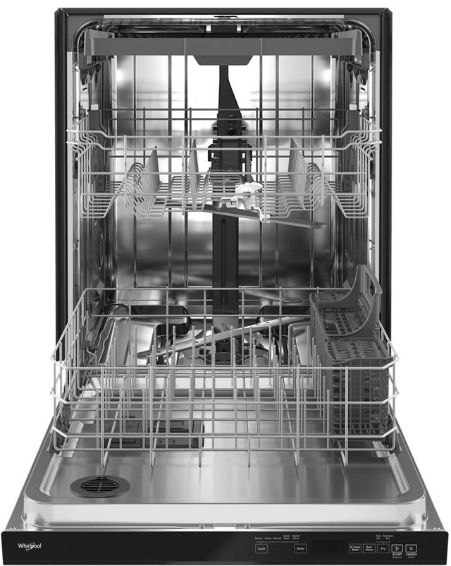 Whirlpool® 24" Black Top Control Built In Dishwasher 1