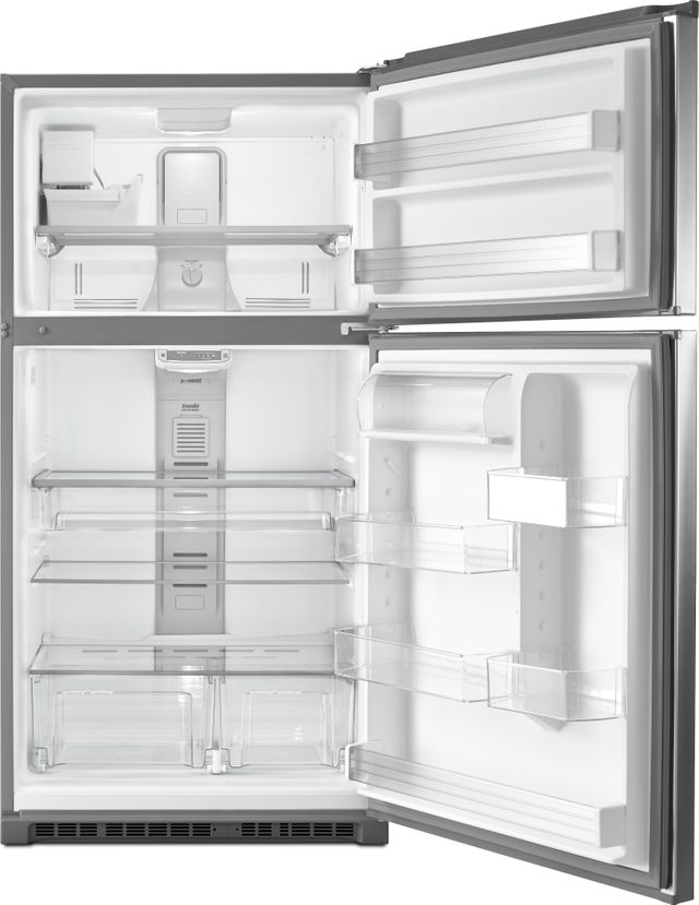 Réfrigérateur à congélateur supérieur de 33 po Maytag® de 21,2 pi³ - Acier inoxydable résistant aux traces de doigts 1