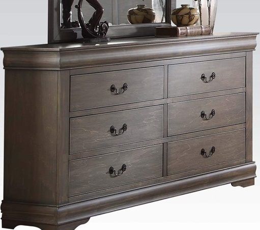 Acme Furniture Louis Philippe III Cherry Dresser with Six Drawers