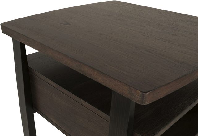 Vailbry Brown End Table with USB Ports 5