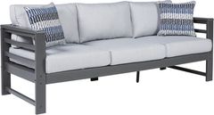 Signature Design by Ashley® Amora Charcoal Grey Sofa with Cushion