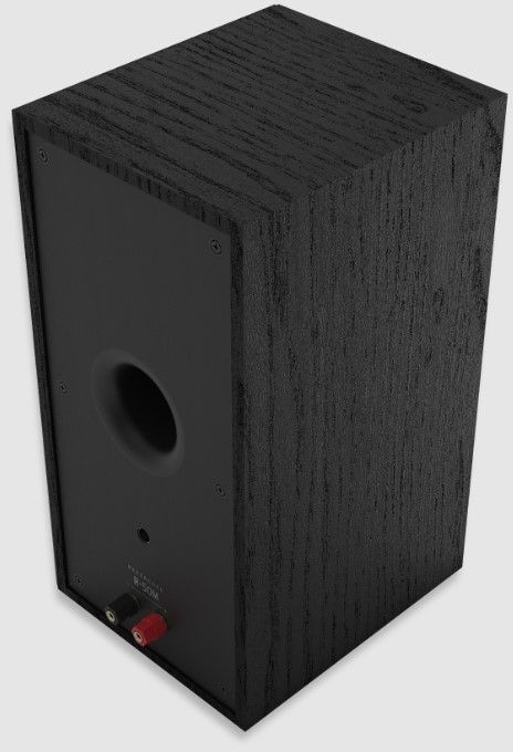 Klipsch® Reference Black Textured Wood Grain Vinyl Bookshelf Speakers 4