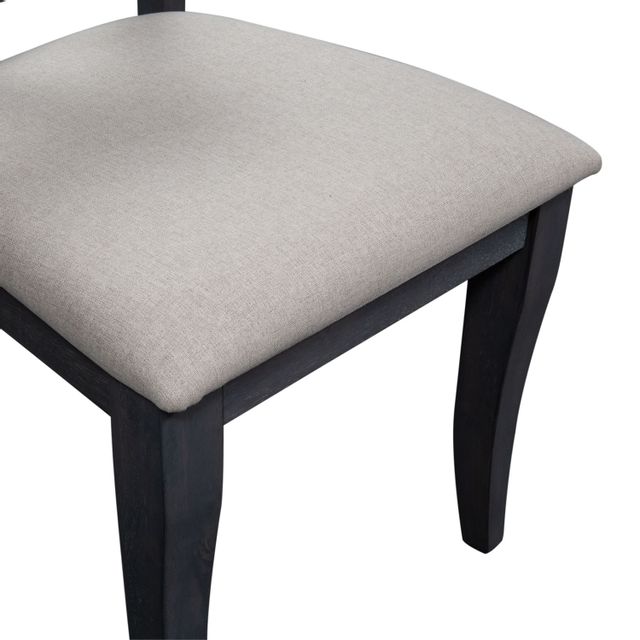 Liberty Furniture Ocean Isle Dark Gray Upholstered X Back Side Chair 6