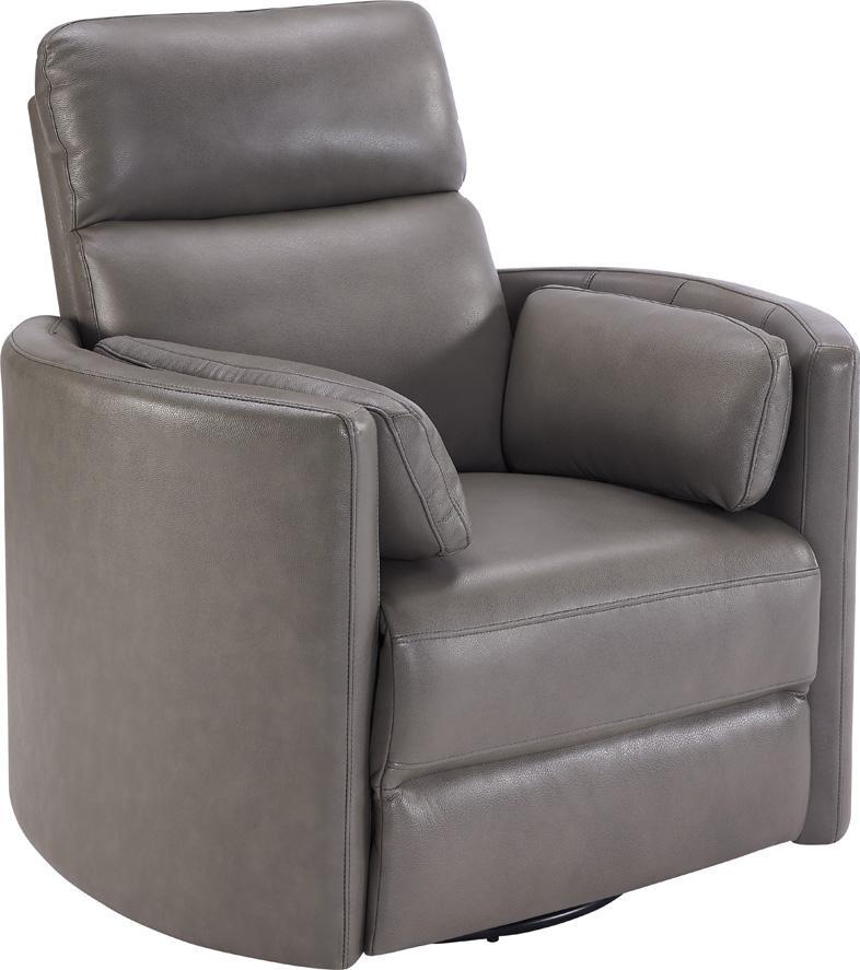 Parker House® Radius Florence Heron Leather Power Swivel Glider Recliner Chair