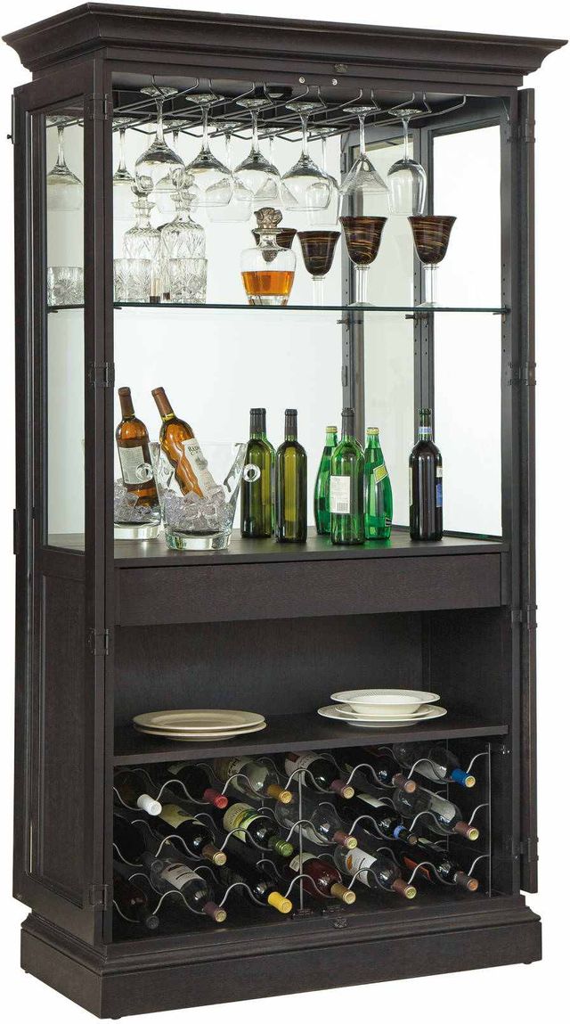 Howard Miller® Socialize IV Aged Black Wine & Bar Cabinet 3